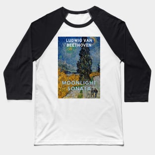 Beethoven - Moonlight Sonata Baseball T-Shirt